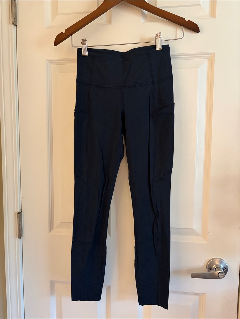 lululemon Fast & Free Navy High-Rise Pocket Leggings
